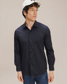Camisa Fit Slim Puntos,AZUL ULTRAMAR